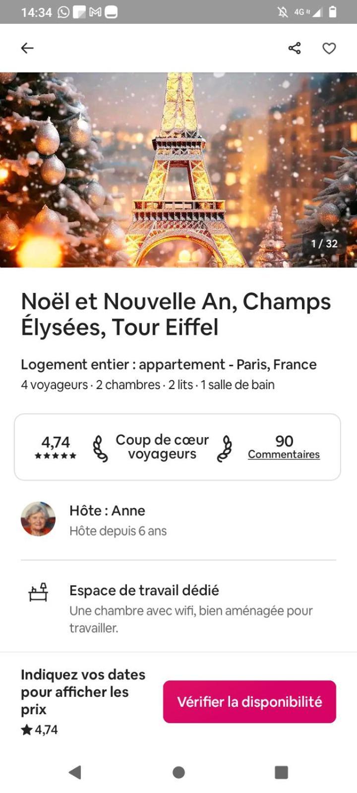 Beau Temps Aux Champs Elysees, Tour Eiffel Apartment Paris